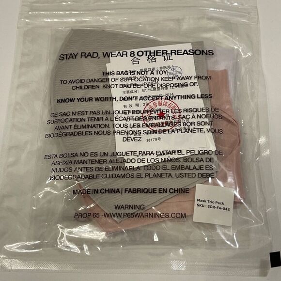 8 OTHER REASONS Facemask Trio in Grey, Lilac & Mauve - New in Package - Picture 5 of 5
